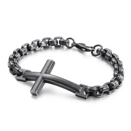 Titanium Tide Herrearmbånd Titanium Herrekors Firkantet Armbånd Tide Herretilbehør