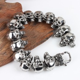 Skull Herre Titanium Armbånd Titanium Armbånd