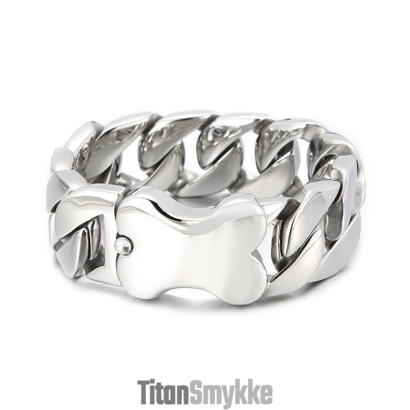 Nyt Cubansk Armbånd Cool Bones Herrearmbånd