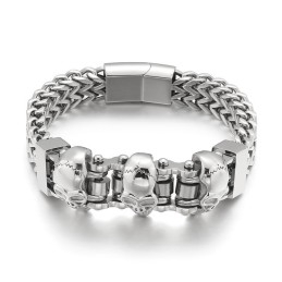 Skull Titanium Armbånd Til Herrer