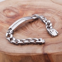 Titanium Kors Med Diamanter Armbånd Til Mænd Titanium Vintage Smykker
