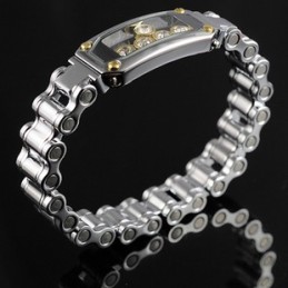 Herre Titanium Diamant Armbånd