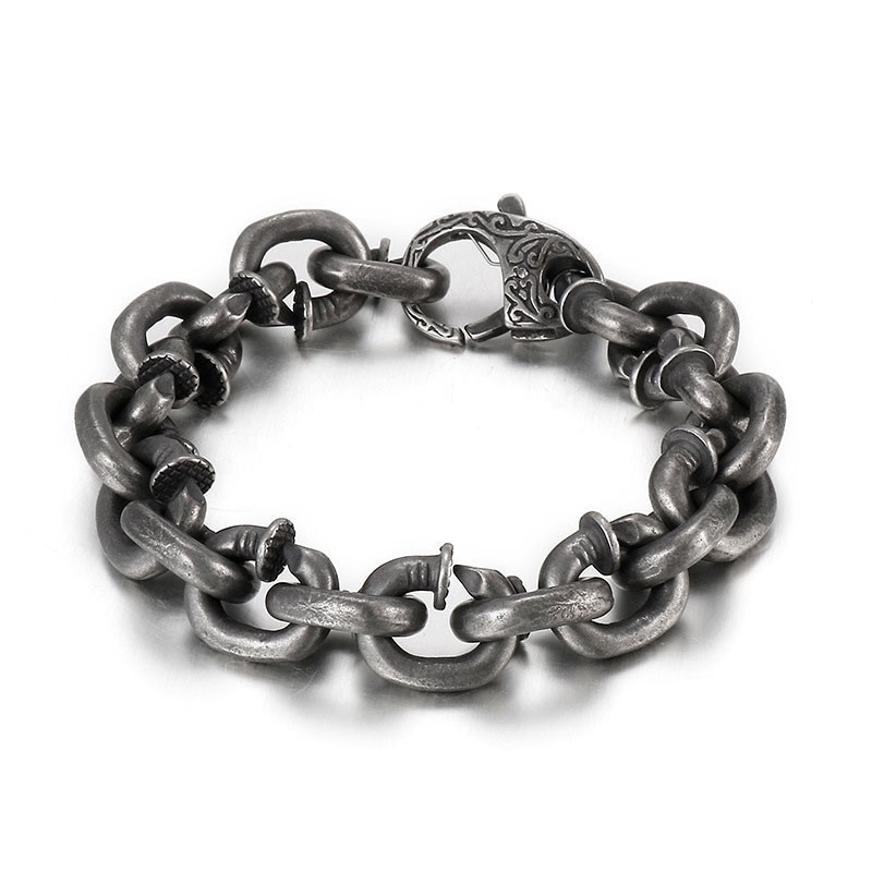 Vintage Herrearmbånd I Titanium