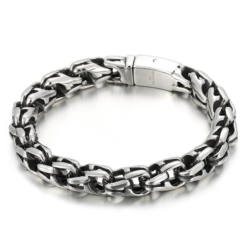 Vintage Cool Generous Pattern Populær Titanium Armbånd
