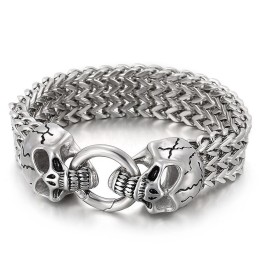 Chic Trendy Titanium Kranie Armbånd Til Salg