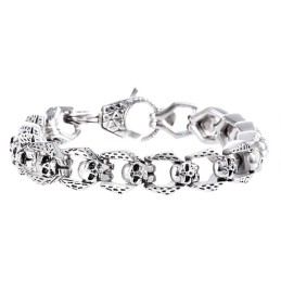 Moderigtigt Retro Wind Titanium Kranie Smykker Hip Hop Rock Herrearmbånd