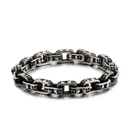 Titanium Kranie Armbånd Chic Biker Spøgelsesarmbånd Titanium Smykker