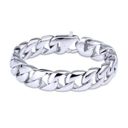Titanium Sortet Herrearmbånd Herrekæde