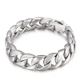 Titanium Sort Herrearmbånd Herrekæde