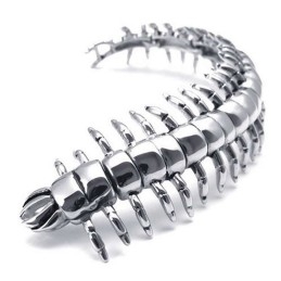 Herrearmbånd I Titanium Med Zoo-Tusindben