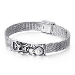 Mode Mekanisk Titanium Armbåndsur Kæde Herrearmbånd