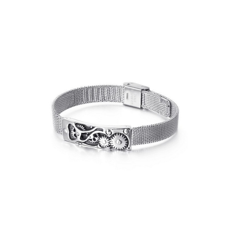 Mode Mekanisk Titanium Armbåndsur Kæde Herrearmbånd