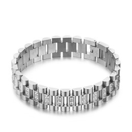 Afslappet Matchende Diamantsæt Til Mænd Armbånd