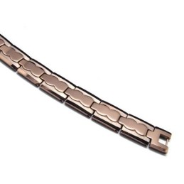 Tungsten Carbide 13 Mm Bred Brun Chunky Herrearmbånd