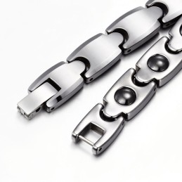Herremagnetisk Wolframstålarmbånd - Levering Af Herrearmbånd