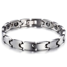 Herremagnetisk Wolframstålarmbånd - Levering Af Herrearmbånd