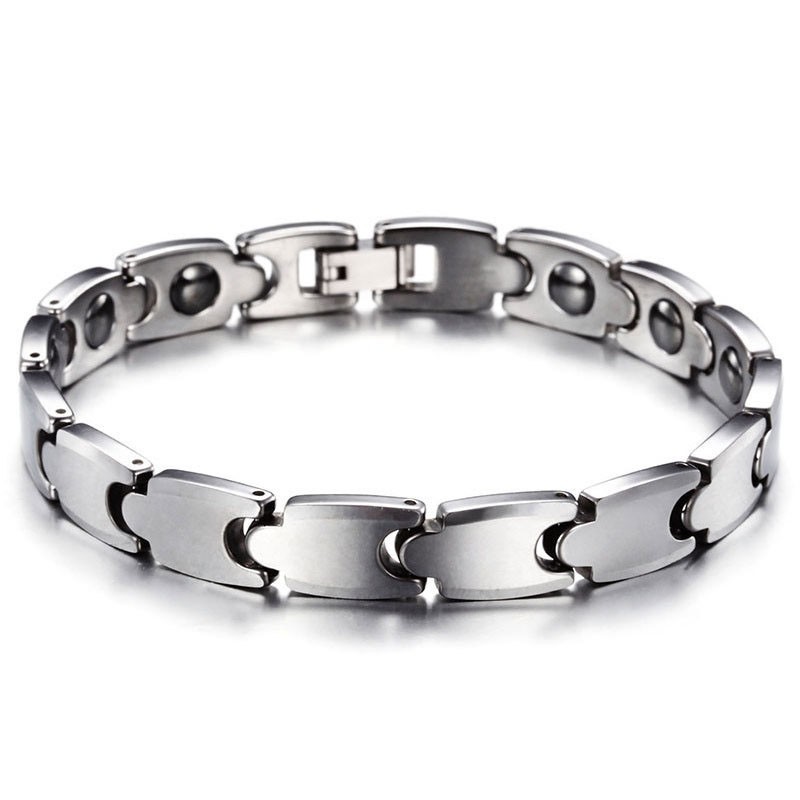Herremagnetisk Wolframstålarmbånd - Levering Af Herrearmbånd