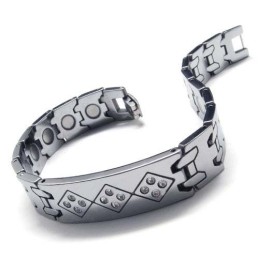 Wolframkarbid 12 Mm Bred Herrearmbånd Med Diamanter