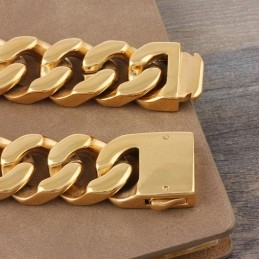 Moderigtigt Herretitanarmbånd Med Geometrisk Tyk Sektion