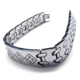 Wolframkarbid 12 Mm Bred Herrearmbånd Med Diamanter