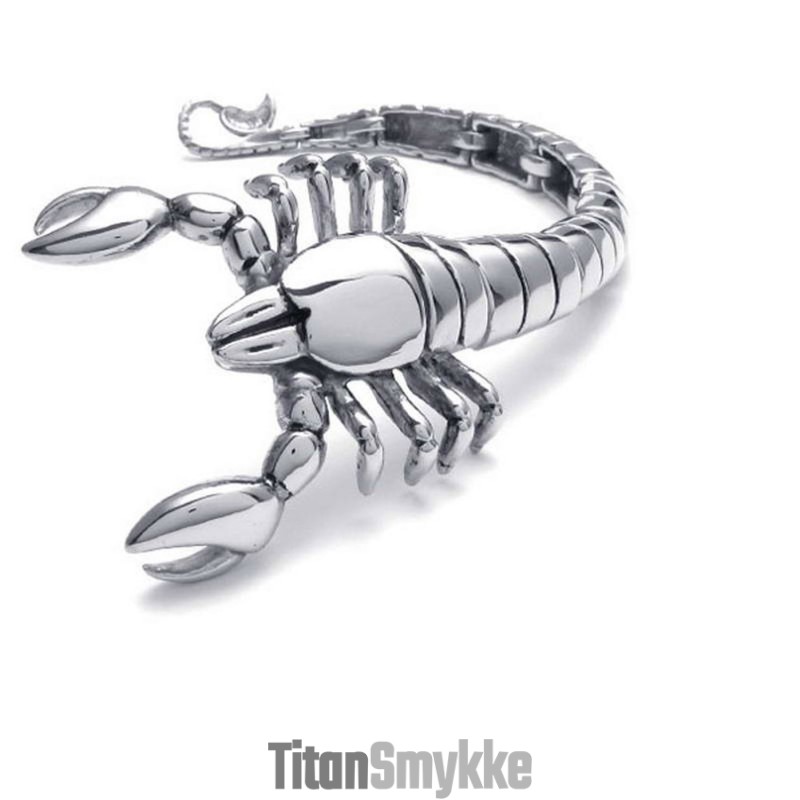 Skorpion Dyrepoleret Titanium Armbånd