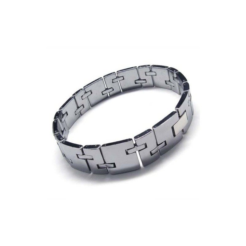 Ny Stil Wolframkarbid 12 Mm Bred Chunky Herrearmbånd