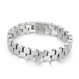 Vakuumbelagt 18Kz Bogstav Titanium Herrearmbånd