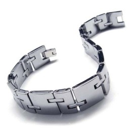 Ny Stil Wolframkarbid 12 Mm Bred Chunky Herrearmbånd