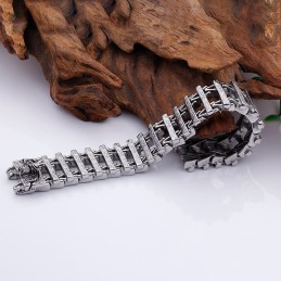 Retro Chic Keel Titanium Herrearmbånd