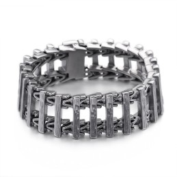 Retro Chic Keel Titanium Herrearmbånd
