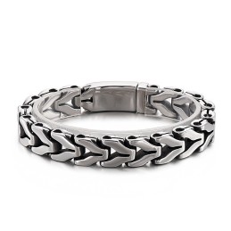 Vintage Dragon Bone Chic Titanium Armbånd Til Mænd