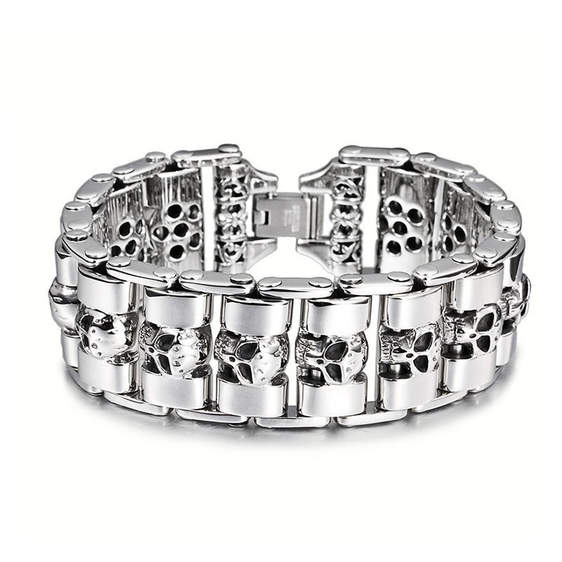 Chic Stil Kranietitanarmbånd Til Mænd