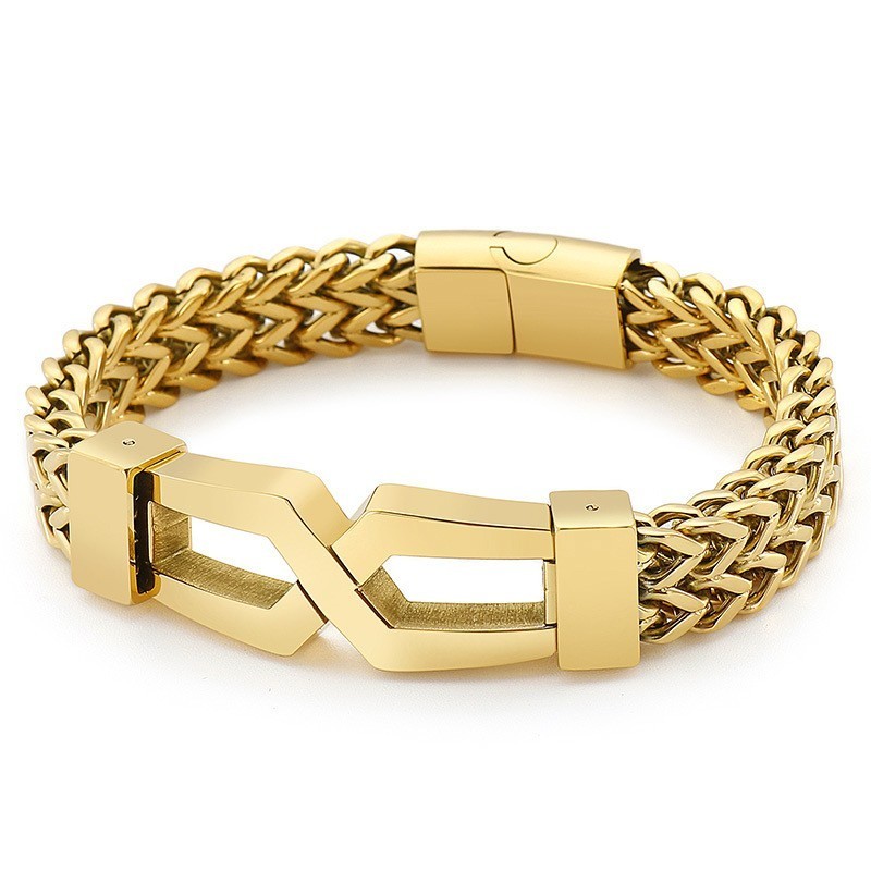 Hipster Hip-Hop Briller Type Titanium Herrearmbånd
