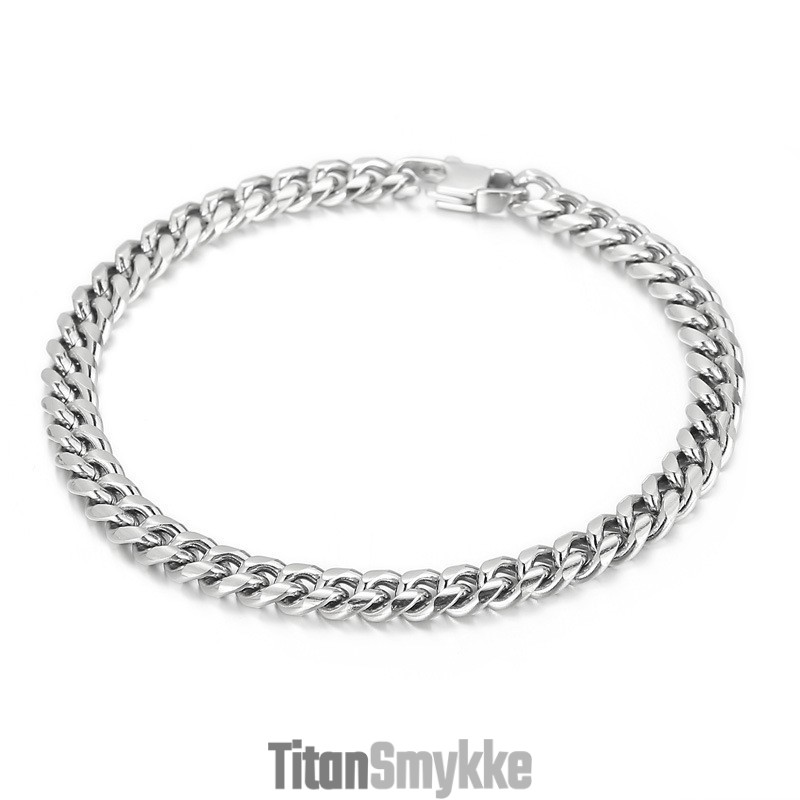 Fashion Atmosphere Titanium Herre Cuba Armbånd Halskæde