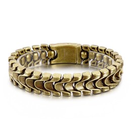 Vintage Cool Herrearmbånd I Titanium Med Drageben