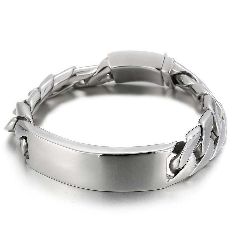 Moderigtigt Hiphop-Armbånd Til Mænd Med Titansmykker