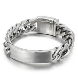 Moderigtigt Hiphop-Armbånd Til Mænd Med Titansmykker