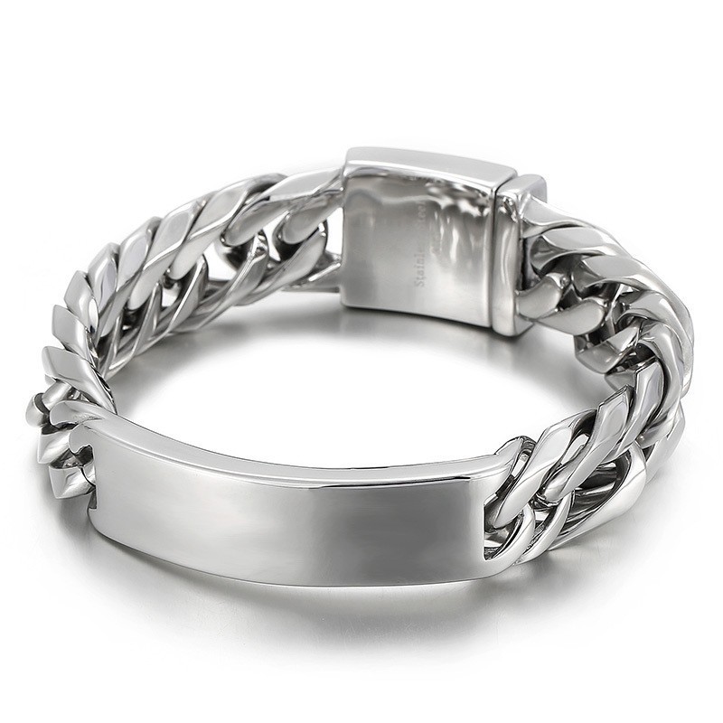 Moderigtigt Hiphop-Armbånd Til Mænd Med Titansmykker