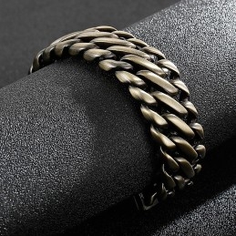 Moderigtigt Tykt Bronze 8 Titanium Armbånd