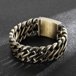 Moderigtigt Tykt Bronze 8 Titanium Armbånd