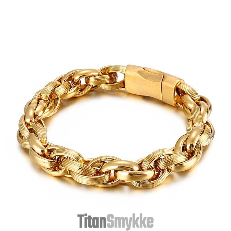 Titanium Simple Vacuum Double Ring O Armbånd Titanium Simple Vacuum Double Ring O Armbånd