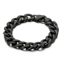 Herrearmbånd I Belagt, Fladt, Dobbeltsidet Titanium Med Fræsning