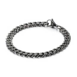 Moderigtigt Herrearmbånd I Titanium Med Flad Slibning Og Tilbehør