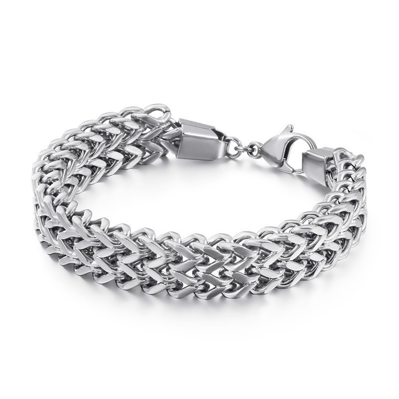 Dobbeltlags V-Formet Overlord Chain Titanium Armbånd Til Mænd Dobbeltlags V-Formet Overlord Chain Titanium Armbånd Til Mænd