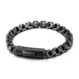 Ny Mode Retro Stil Biker Herre Titanium Armbånd Kæde Biker Kæde Armbånd
