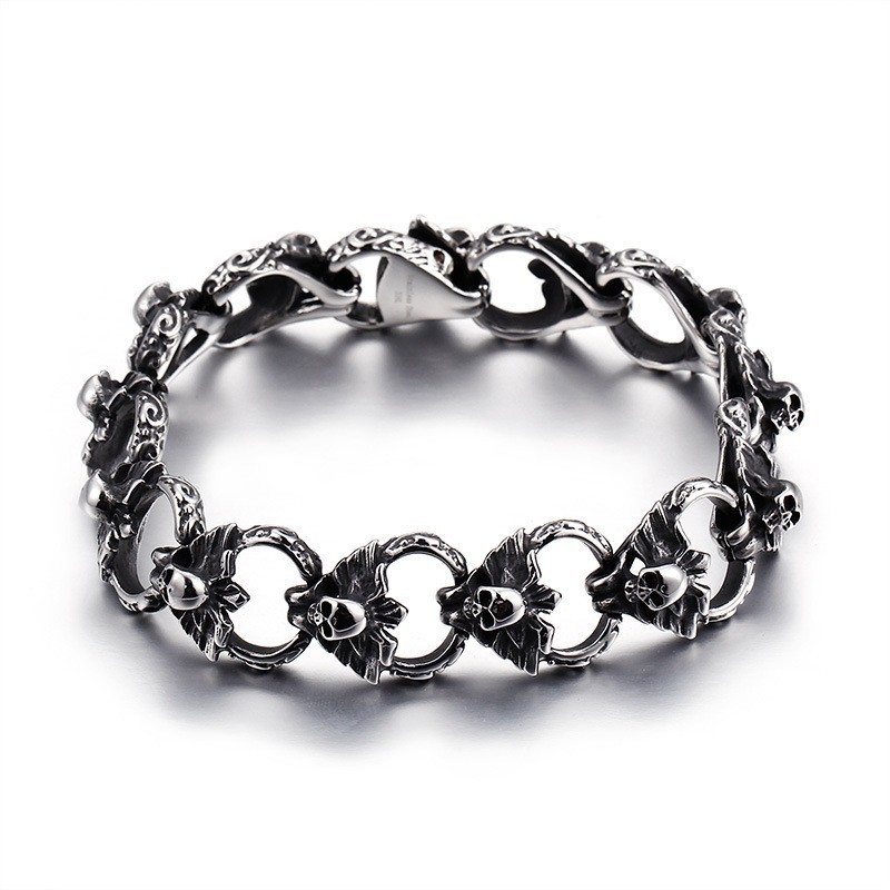 Titanium Flad Kranie Armbånd Titanium Flad Kranie Armbånd