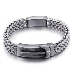 Shake The Same Axe Bent Titanium Herrearmbånd