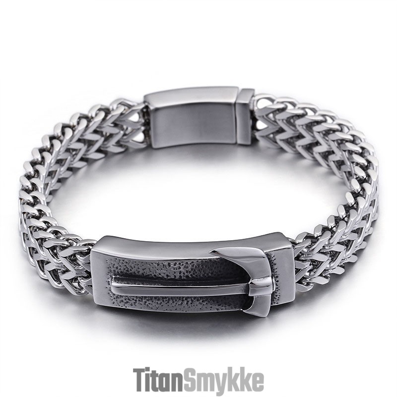 Shake The Same Axe Bent Titanium Herrearmbånd