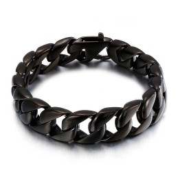 Vakuumbelagt Sort Blank Armbånd
