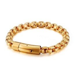 Nye Mode Retro Stil Biker Herre Titanium Armbånd Kæde Biker Kæde Armbånd